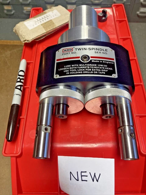 46063, 2-Spindle ARO Twin Head, Adj, for 8265 or 8268 Self Feed Air Drill, NEW
