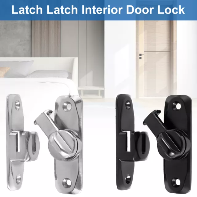 90°/180° Barn Door Lock 90 Degree Flip Metal Door Latch Buckle Security Hook☞
