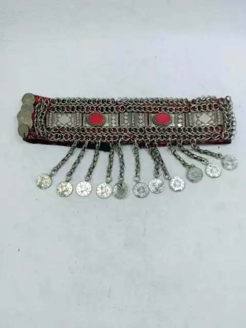 Antique Ottoman Silver Headband Dress Bedouin Arabic Yemeni Women Traditional