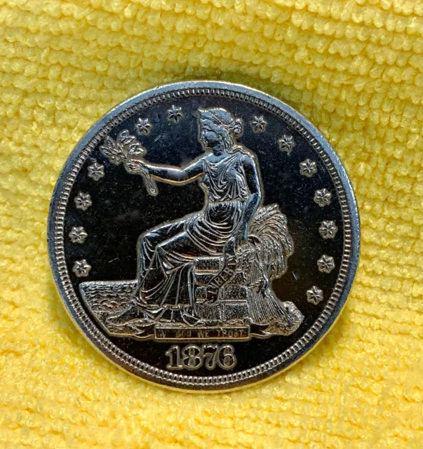 1876-S Silver Trade Dollar - Type 1 Obverse/Reverse - Large S - Eye Appeal *Au*