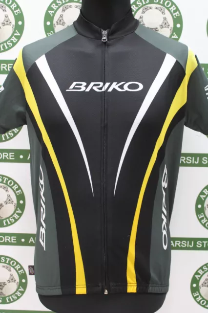 maglia ciclismo BRIKO TG L V718 bike shirt maillot trikot jersey