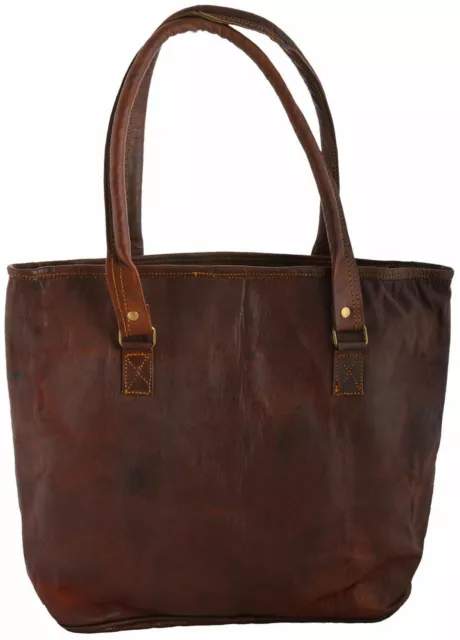 Handmade Genuine Leather Women's Handbag Purse Shoulder Saddle Bag Big Shoper