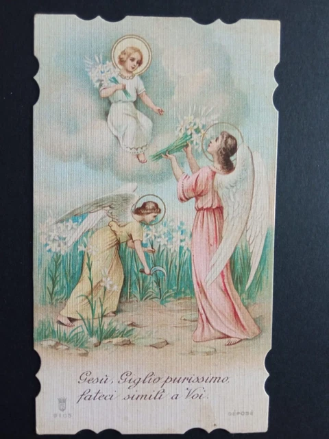 Santino - Gesu Bambino - Giglio Purissimo - 1912 - S. Lega Eucaristica