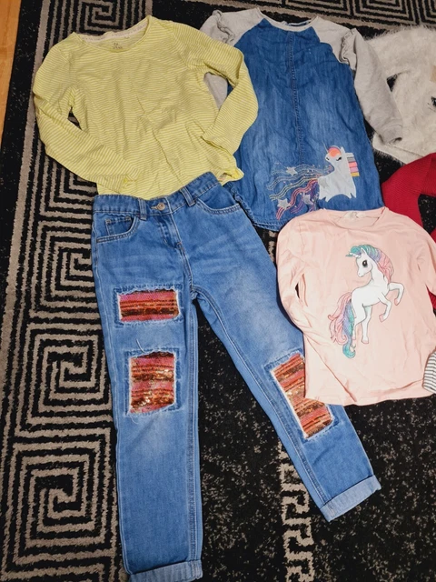 #A40💜 Huge Bundle Of Girls Clothes 6-7years NEXT GEORGE H&M M&S F&F GAP PRIMARK 8