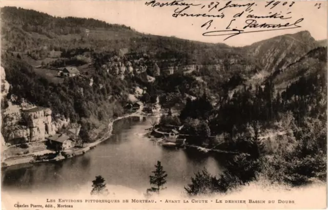 CPA MORTEAU - Avant la Chute - Le Dernier Bassin du DOUBS (183314)