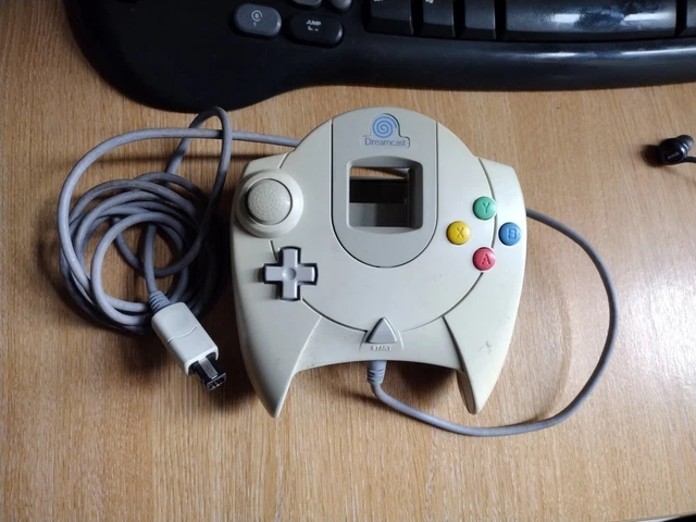 Official Sega Dreamcast Controller Geuine Hkt-7700 Grey Genuine Gamepad.