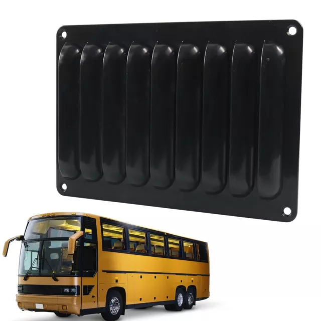 Black Air Vent Grill Cover Ventilation Grille Trim Bezel ABS For RV Bus