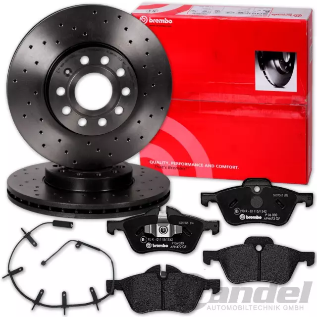 brembo GELOCHTE SPORT-BREMSSCHEIBEN + BELÄGE VORNE passend für MINI R50 R52 R53