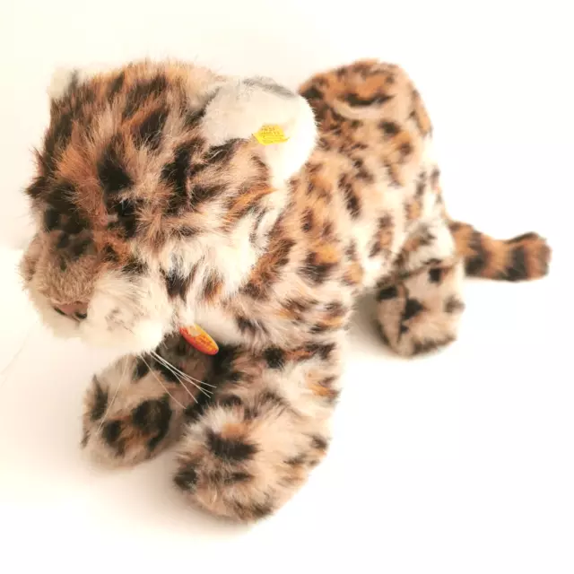 Steiff Patchy Jungleopard 6320/40 komplett mit Knopf Fahne Schild Leopard