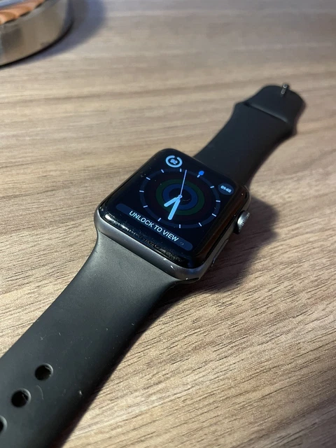 Apple Watch Series 3 42mm GPS LTE Aluminum Case with Gray Sport Band