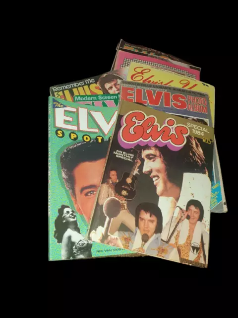 Vintage Bulk Lot of ELVIS Presley Books & Magazines
