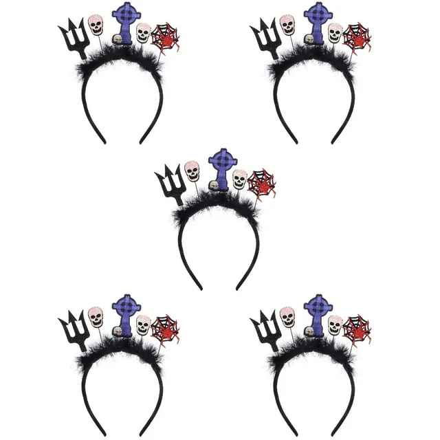 5 pz Halloween cerchio per capelli Halloween copricapi ragni ragnatela fascia per capelli festa cosplay