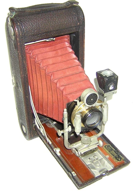 Ca. 1903 Folding Pocket Kodak w/ Red Bellows Model B-4