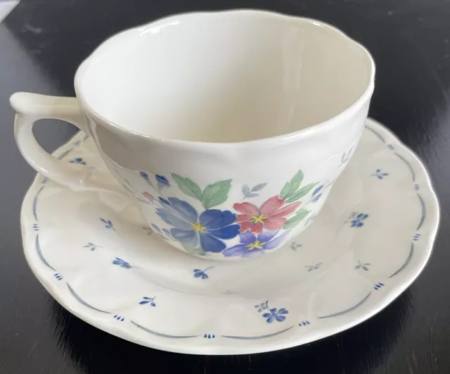 Nikko Provincial Floral Design Tea Cup And Saucer Excellent Condition.