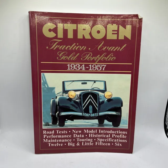 Citroen Traction Avant Gold Portfolio 1934-1957 Brooklands Books Paperback