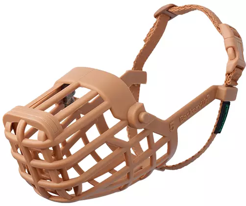 Baskerville Classic Dog Muzzle. New Basket Design, TPR, Anti Scavenge. 10 Sizes.