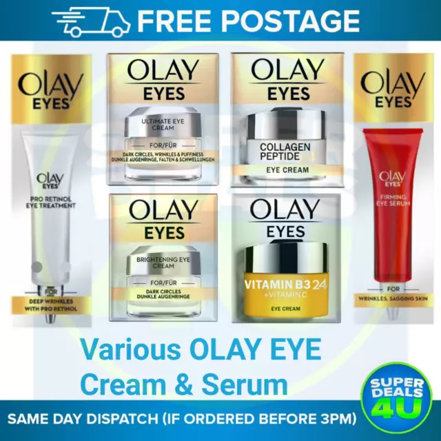 Various Olay Eye Cream / Serums Free UK P&P