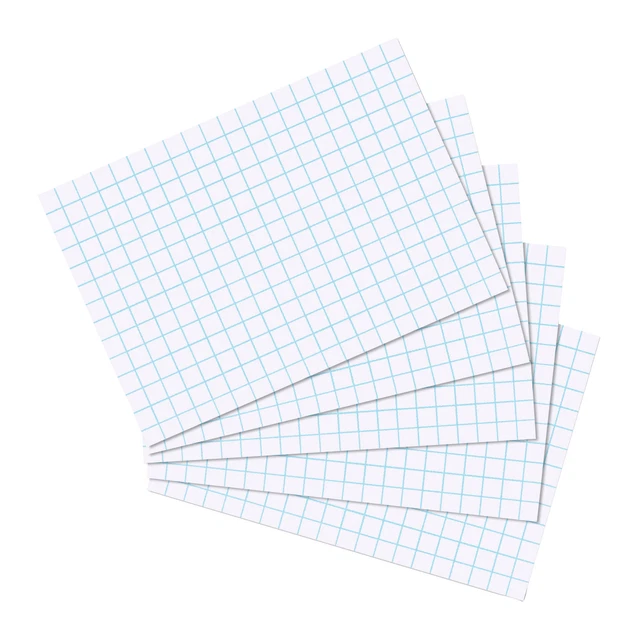 Herlitz Karteikarte A6 kariert weiß 100er Packung (2021) | 10621415 | herlitz