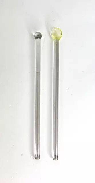 Vintage Midcentury Modern Swizzle Stick Cocktail Stirrer Glass Spoon Barware (2)