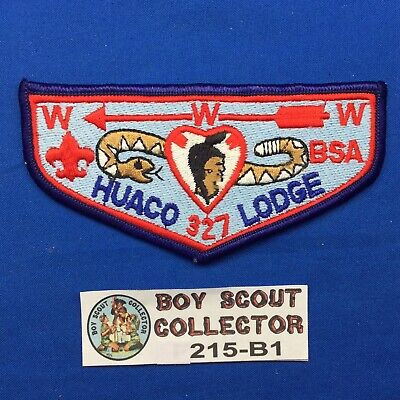 Boy Scout OA Huaco Lodge 327 BSA Order Of The Arrow Pocket Flap Patch