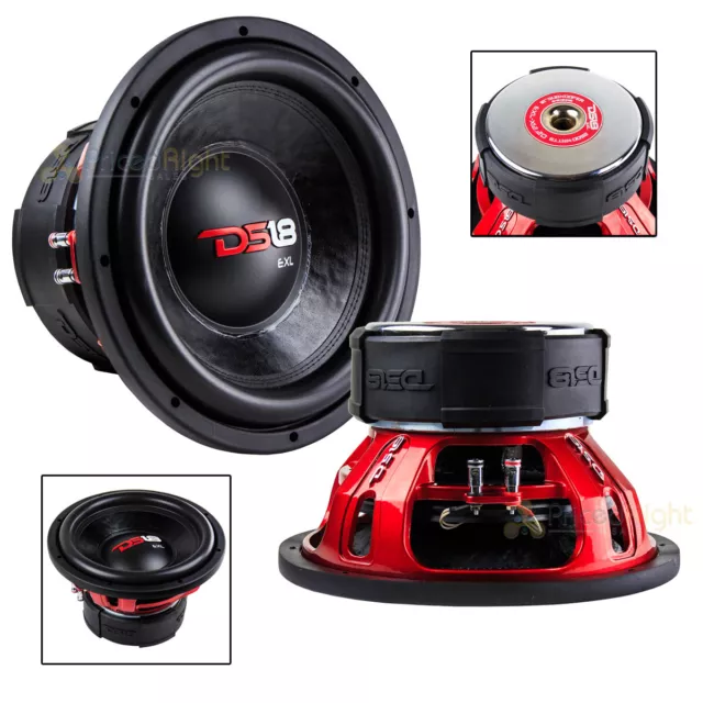 DS18 EXL-X12.2D 12" Subwoofer Dual 2 Ohm 2500 Watts Max Bass Sub Car Audio New