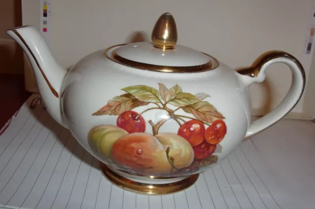 crown devon fieldings medium foral teapot