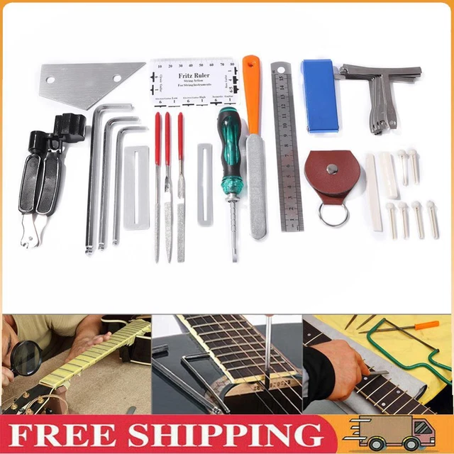 36 in 1 Professional Guitar Repair Tool Kit String Tuning Wrenches Tools ！