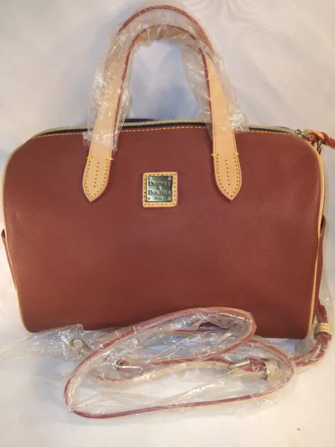 Dooney & Bourke Olivia Satchel Cranberry Pebble Leather NWT