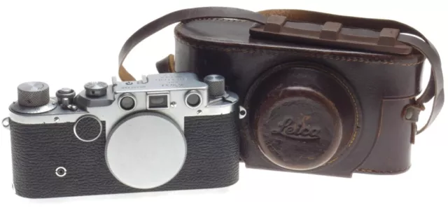 IIC LEITZ M39 SCREW MOUNT RANGE FINDER 35mm FILM CAMERA VINTAGE LEICA BODY CASE