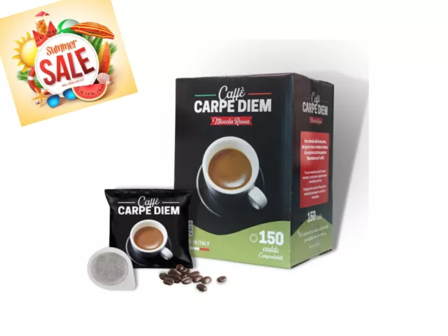 PROMO SCORTA 1500 CIALDE filtro carta Caffè Carpe Diem MISCELA ROSSA