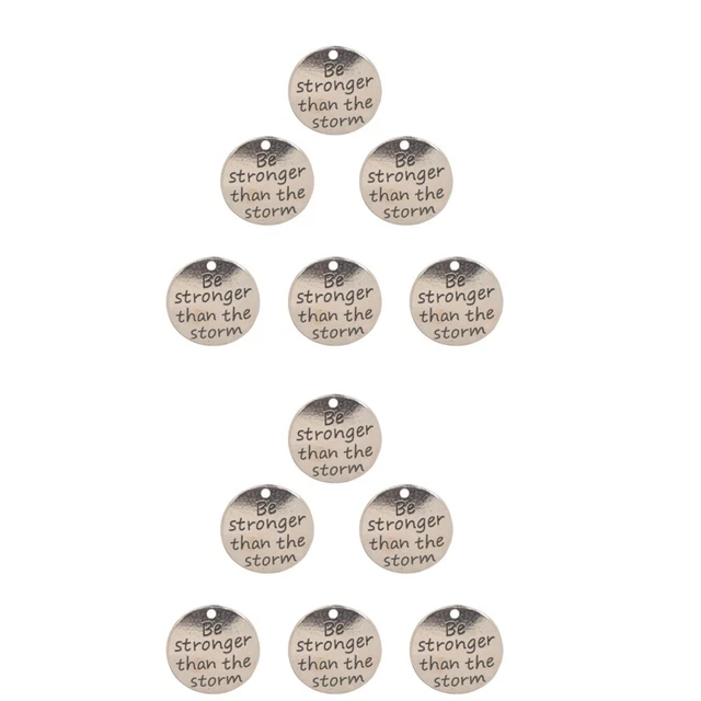 20 Pcs Jewelry Findings Charms Bracelet Charms Charm Braclets Lettering