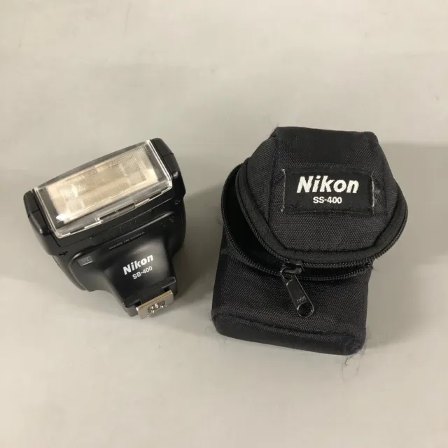 Nikon SB-400 Speedlight Flash Unit With Soft Cloth Case External 2256256 -CP
