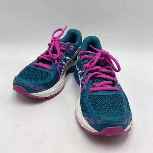 ASICS Gel Flux 3 Women's Size 6.5 Blue Teal Pink Running Athletic Shoes Sneakers