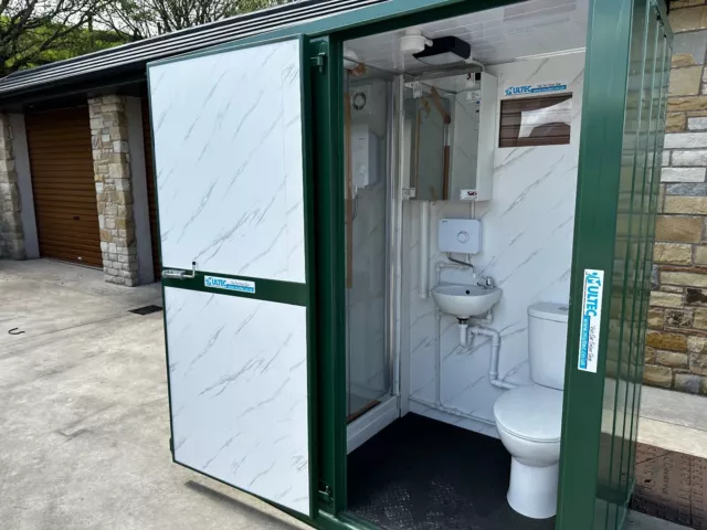 MULTEC Portable Welfare Unit (Shower Toilet Block Site Cabin - Double Unit)