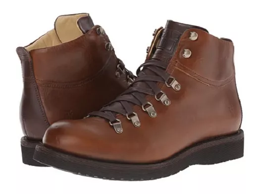 NEW IN BOX Mens Frye Ross Braided Tall Black Cherry Burgundy