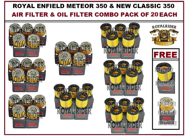 Royal Enfield Classic 350 Reborn & Meteor 350 Oil Filter – Pack Of 5 Genuine Filters
