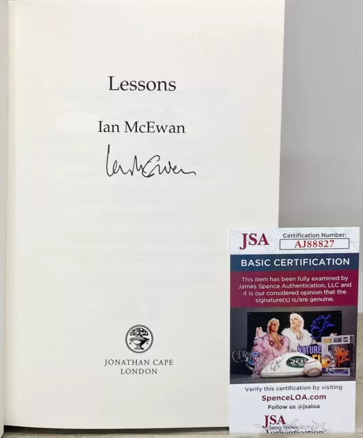 Lessons by Ian McEwan SIGNED JSA/COA Authentication
