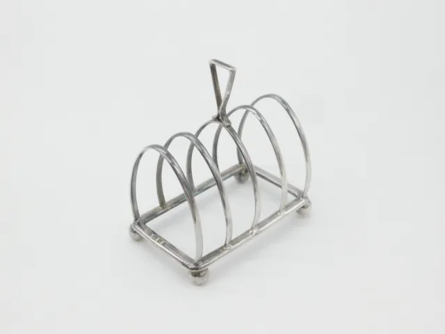 Sterling Silver Four-Bar Toast Rack Antique 1938 London Robert Pringle