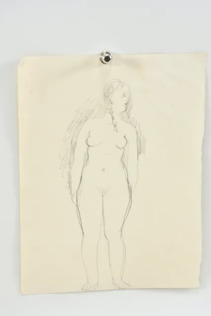 L85T19 - Estate Ernesto de Fiori (1884-1945) Sketch, Female Nude