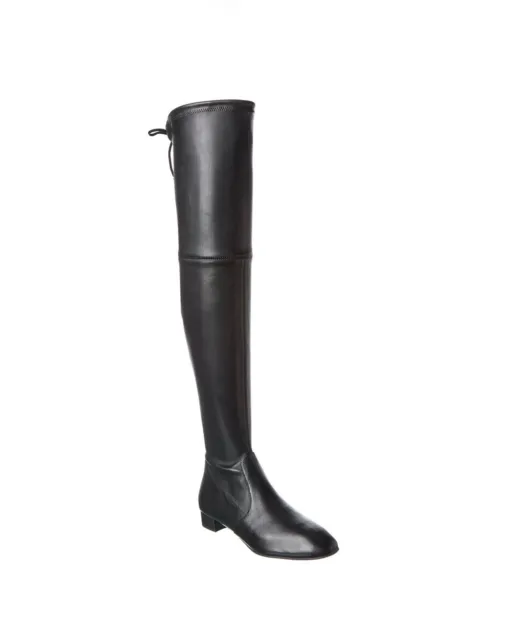 New Stuart Weitzman Genna 25 Over-the-knee Boot Black Leather Size 5.5M US6