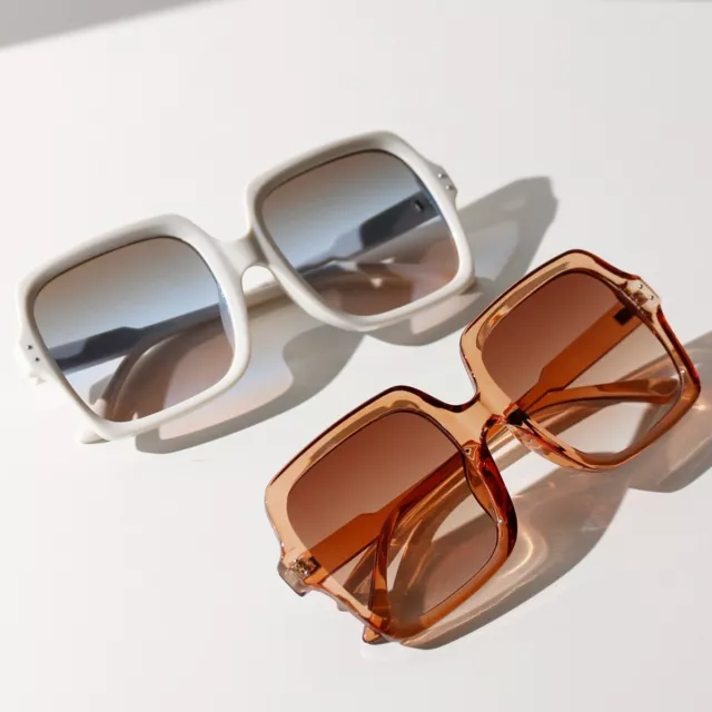 Lunettes De Soleil Carrées Rétro Tendance