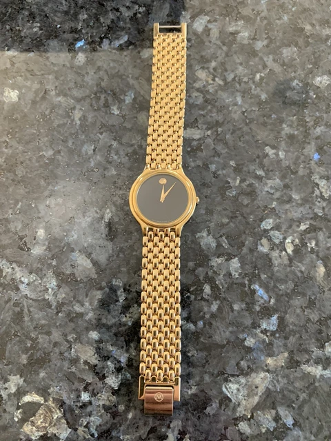 Movado Museum Men's Gold & Black Watch - 511662 - NO RESERVE!!!!
