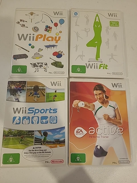 WII SPORTS - OFFICIAL WII GAMES BUNDLE - RESORT PLAY MUSIC PARTY FIT FIT+  PLUS