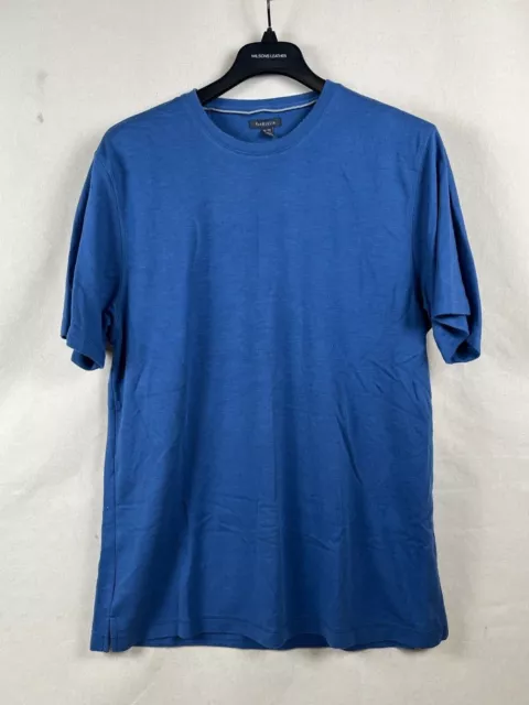 Van Heusen Mens Cotton Polyester Blue T-Shirt Size XL