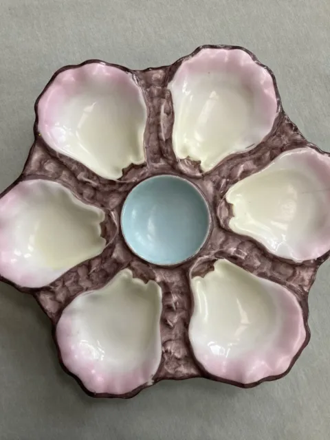 French Porcelain Antique Oyster Plate c.1800's