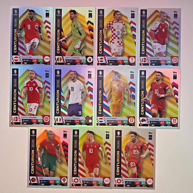 TOPPS MATCH ATTAX EURO EM 2024 Germany Alle 11 Centurion Karten