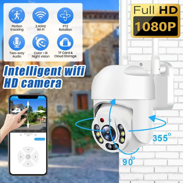 YCC365 Plus 1080P Wireless Security Camera WiFi PTZ IP H.264 Home Surveillance