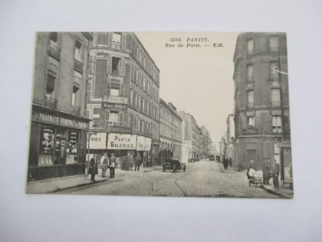 Cpa Seine Saint Denis 93 Pantin Rue De Paris
