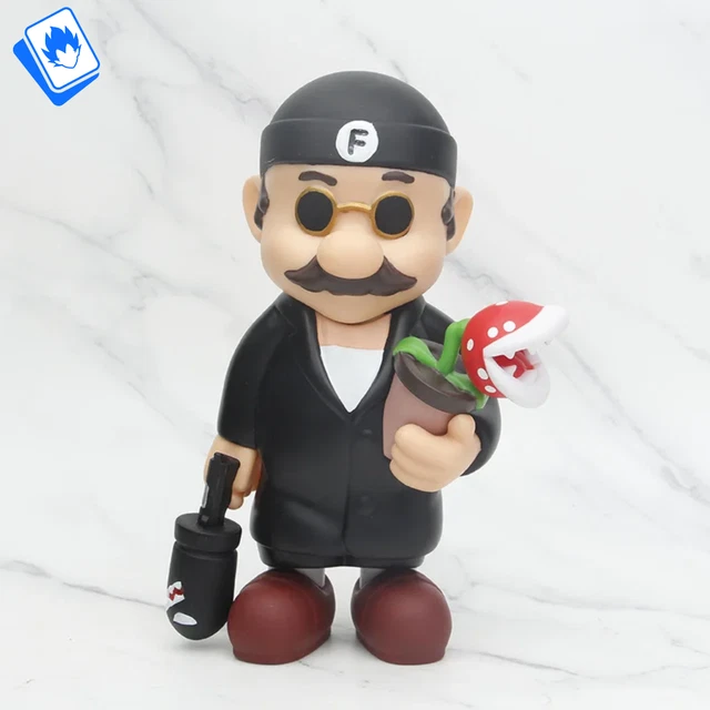 Super Mario Osso da collezione Piranha - Action figure articolata snodata da 10,2 cm, con accessorio per monete, perfetta per bambini e collezionisti! Dai 3 anni in su