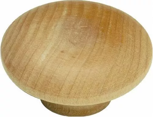 Gabinete de nogal 10 perillas herrajes P186-UW madera natural hongo 2" NUEVO